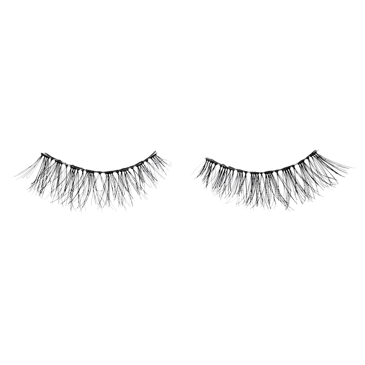 Demi Wispies - Black, the Original Feathered Lash with Invisiband, 6 Pairs, 1-Pack