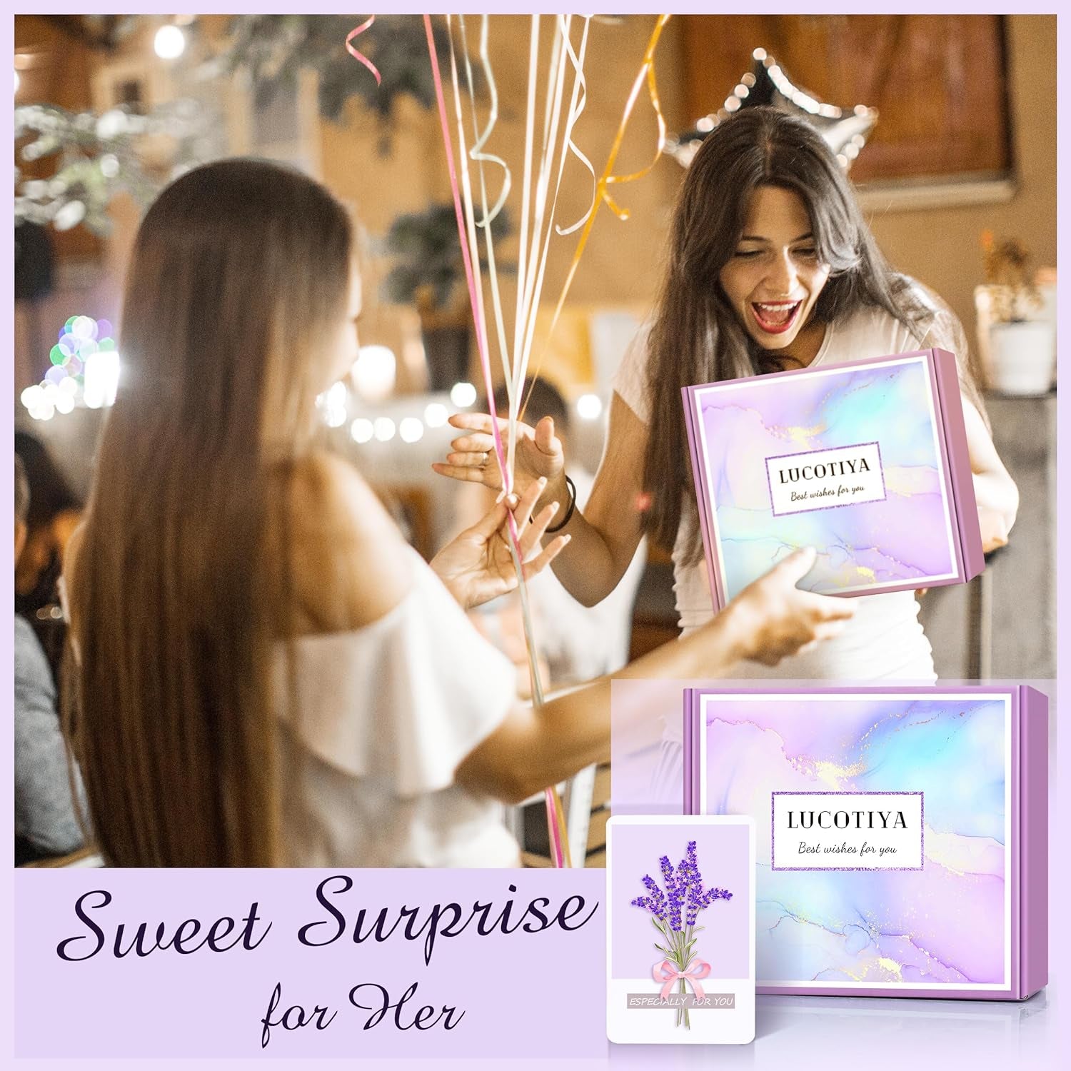 Gifts for Women, Christmas Gifts Basket for Woman Birthday Wine Tumbler Self Care Package Gift for Mom, Bestie, Her, Sister, Wife, Auntie Thank You Gift for Women Teacher Appreciation