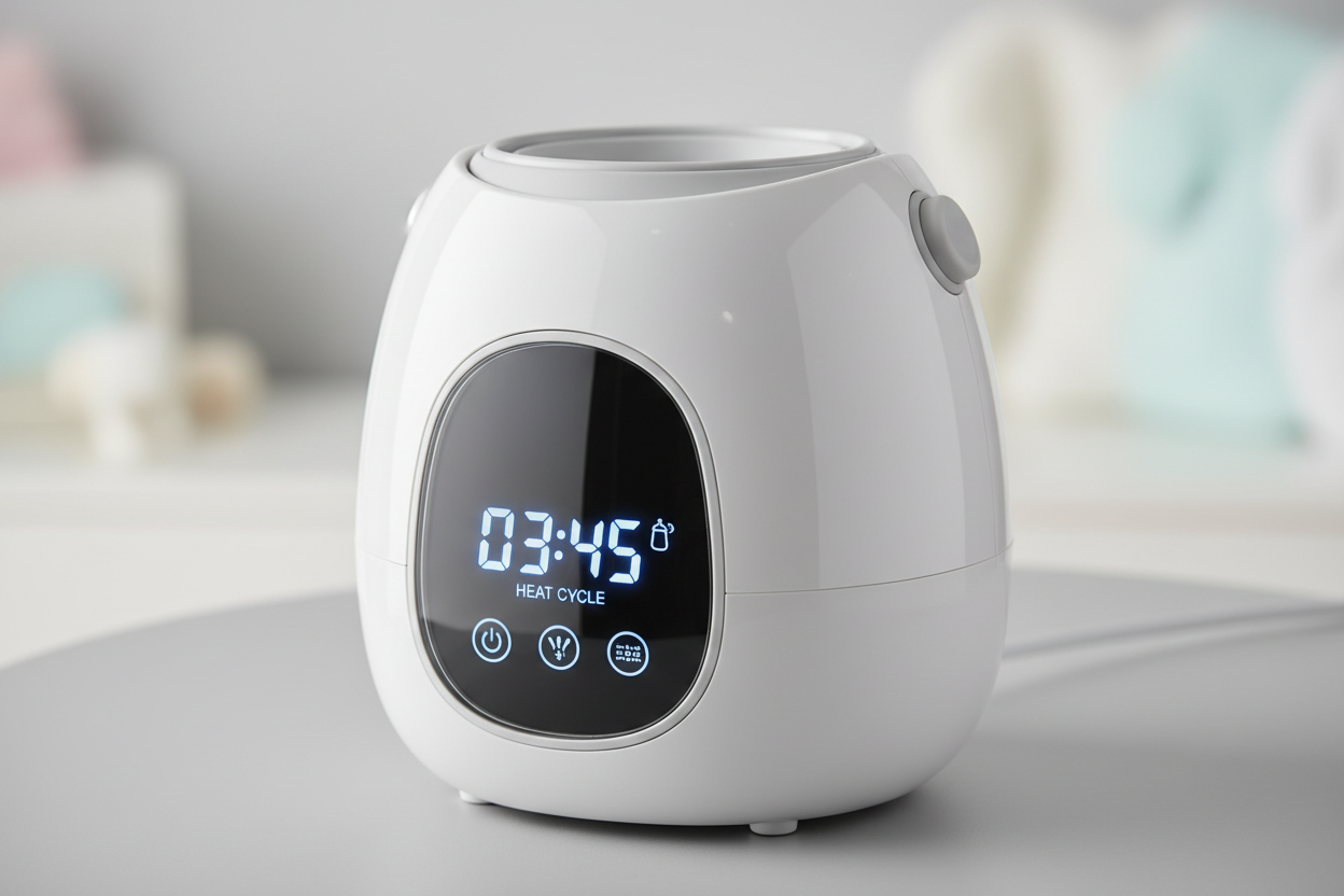 Smart and Easy to Use
The LCD touchscreen is easy to read and can display the countdown time. After the countdown is over, the heating will be automatically shut down, anti-dry heating, making it safe for busy mothers to use.