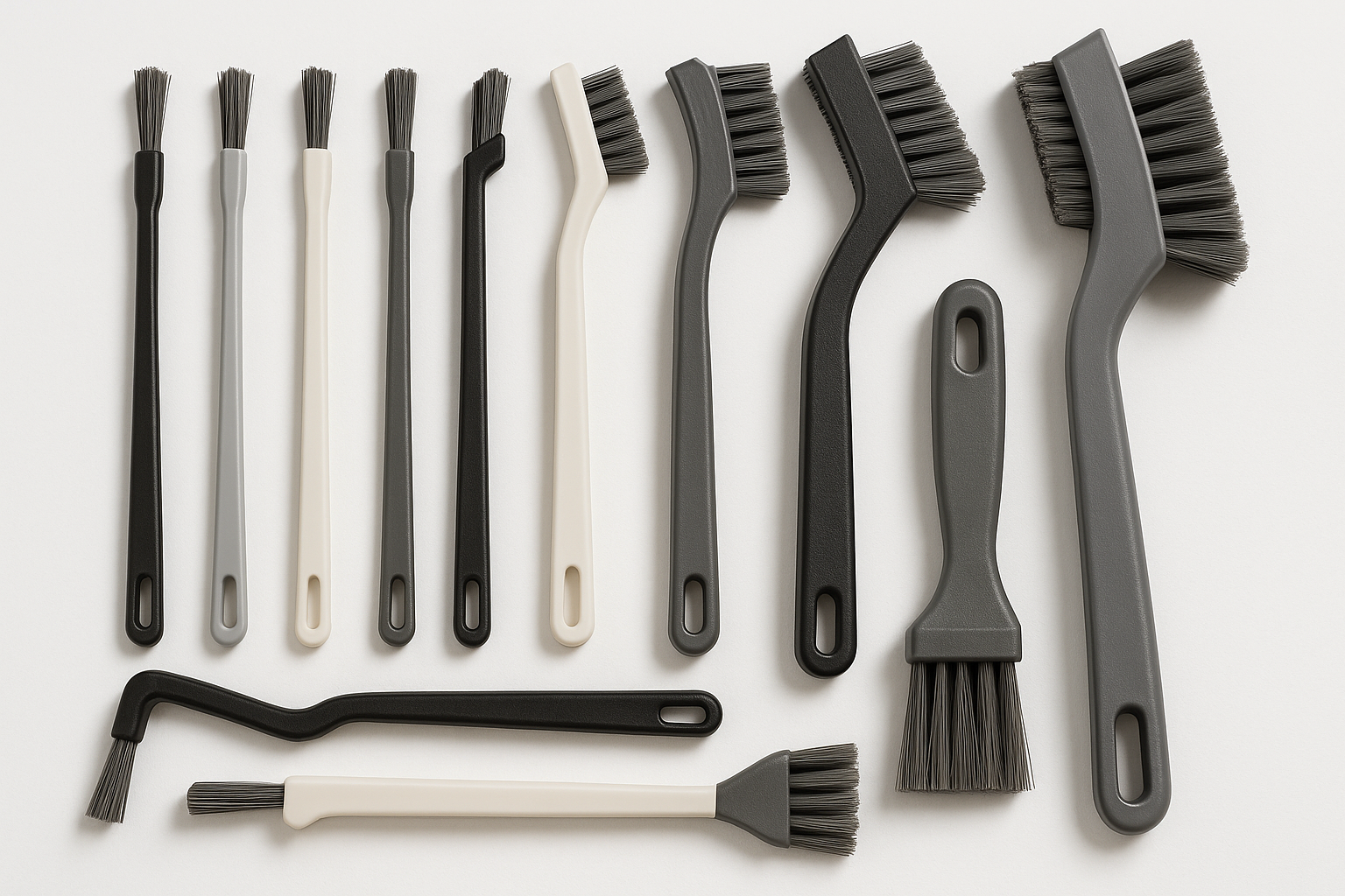 11Pcs Crevice Cleaning Brush Set, Hard Bristle Cleaning Supplies for Kitchen
