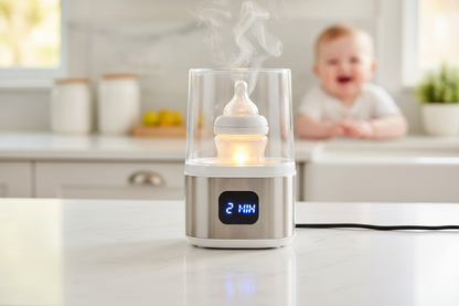 2 Mins Fast Warm Milk
Our Bottle Warmer heats up 30% faster than a normal one, it can warm milk from cold to the right temperature in as little as 2-5 minutes. Quick feeds soothe a hungry crying baby