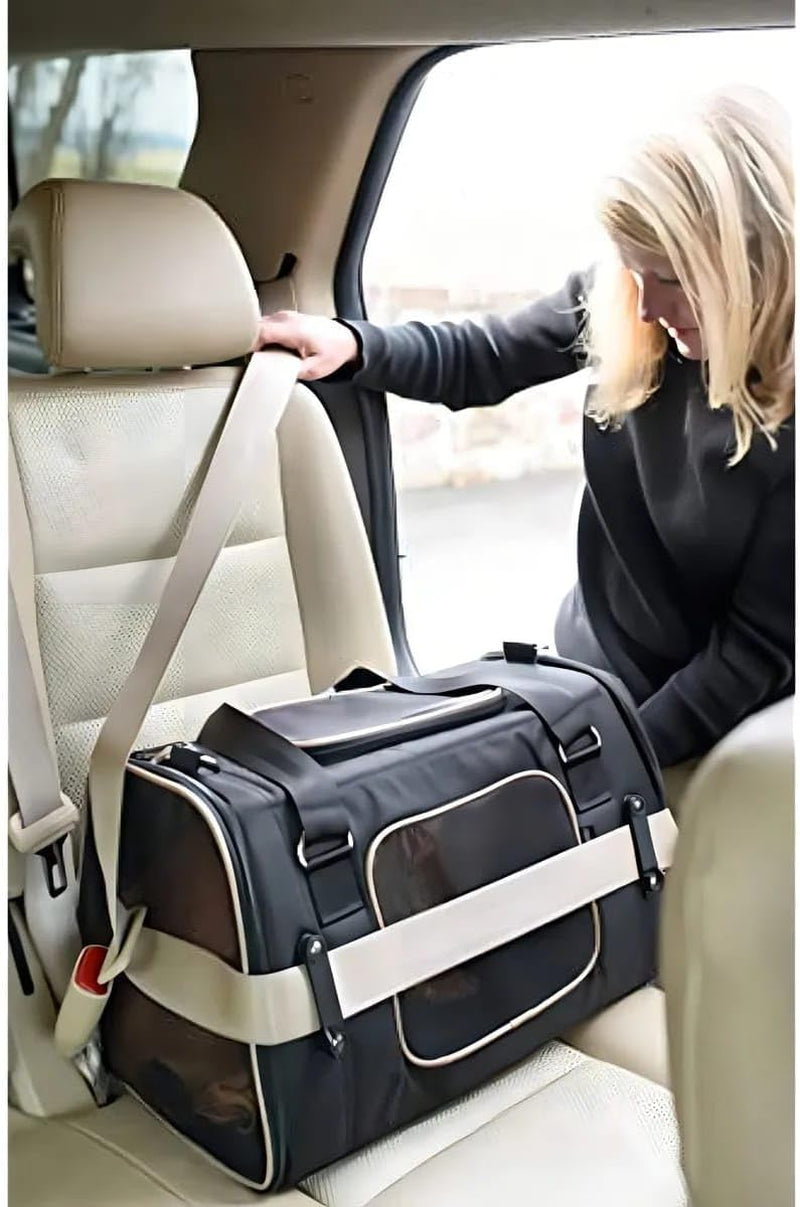 Commuter Pet Carrier &amp; Car Seat Black