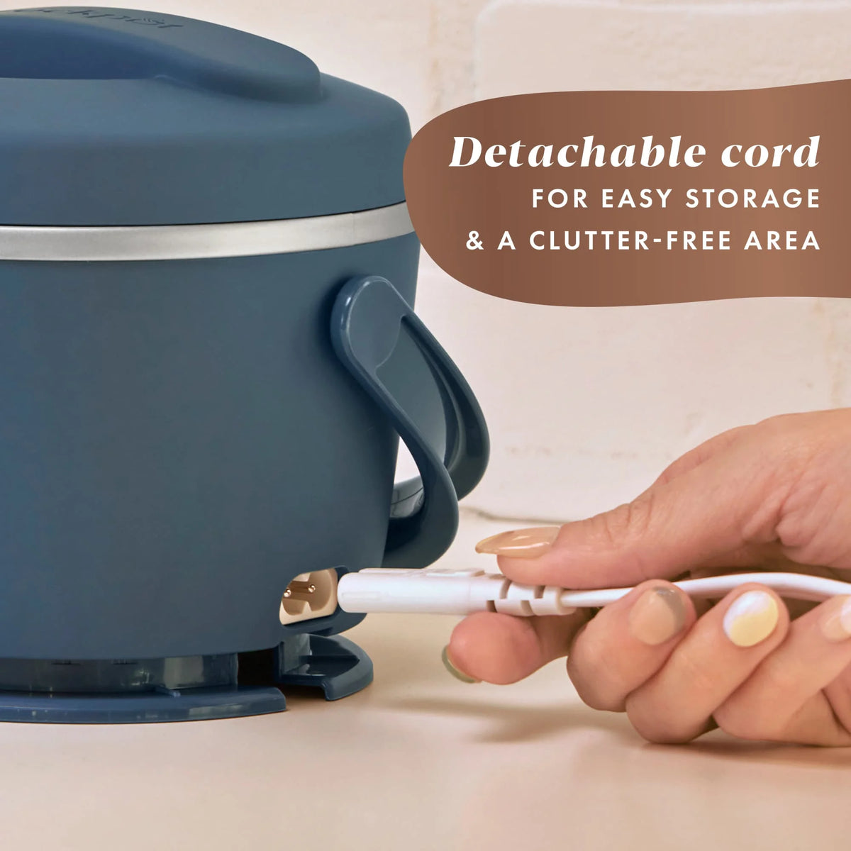 Lunch Crock Food Warmer 20 Oz, Faded Blue