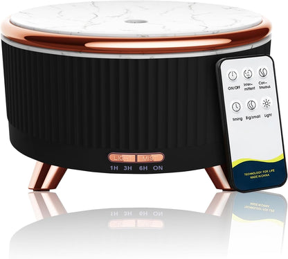 Diffusers for Essential Oils Large Room, 500Ml Aromatherapy Diffuser Cool Mist Humidifier with Remote Control,7 Colors Lights &amp; 4 Mist Mode Waterless Auto off for Women Office Home