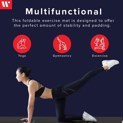 We Sell Mats - 4 Ft X 6 Ft X 2 - Personal Fitness &amp; Exercise Mat for Home Workout - Lightweight and Folds for Carrying – All Purpose Gym Mat – Thick Mat for Yoga, Pilates, Stretches, Floor Exercises