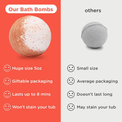 Superhero Bath Bombs for Kids with Surprise Hero Toys Inside, 6 Pack