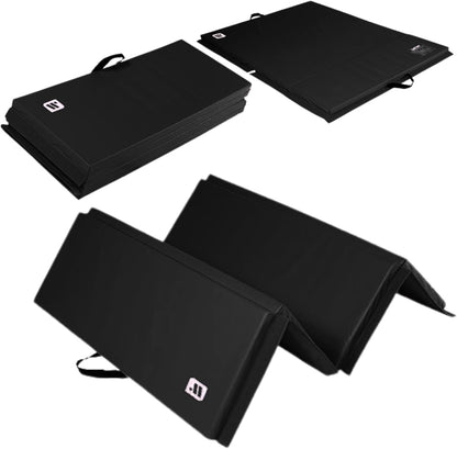 We Sell Mats - 4 Ft X 6 Ft X 2 - Personal Fitness &amp; Exercise Mat for Home Workout - Lightweight and Folds for Carrying – All Purpose Gym Mat – Thick Mat for Yoga, Pilates, Stretches, Floor Exercises