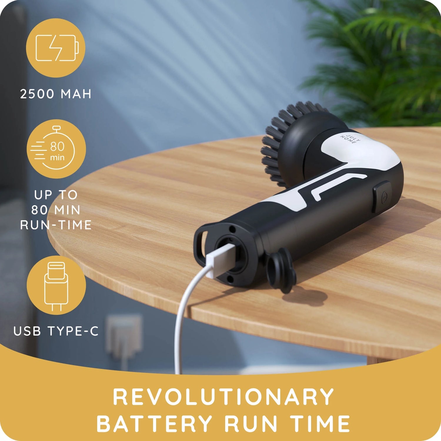 Handheld Electric Spin Scrubber, Cordless Automatic Power Scrubber for Shower, Cleaner for Tile, Grill, Dish, Sink, Shower Scrubber with 3 Brush Heads (White)