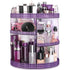 Makeup Organizer 360-Degree Rotating, Adjustable Makeup Storage, 7 Layers Large Capacity Cosmetic Storage Unit, Fits Different Types of Cosmetics and Accessories, plus Size(Purple)