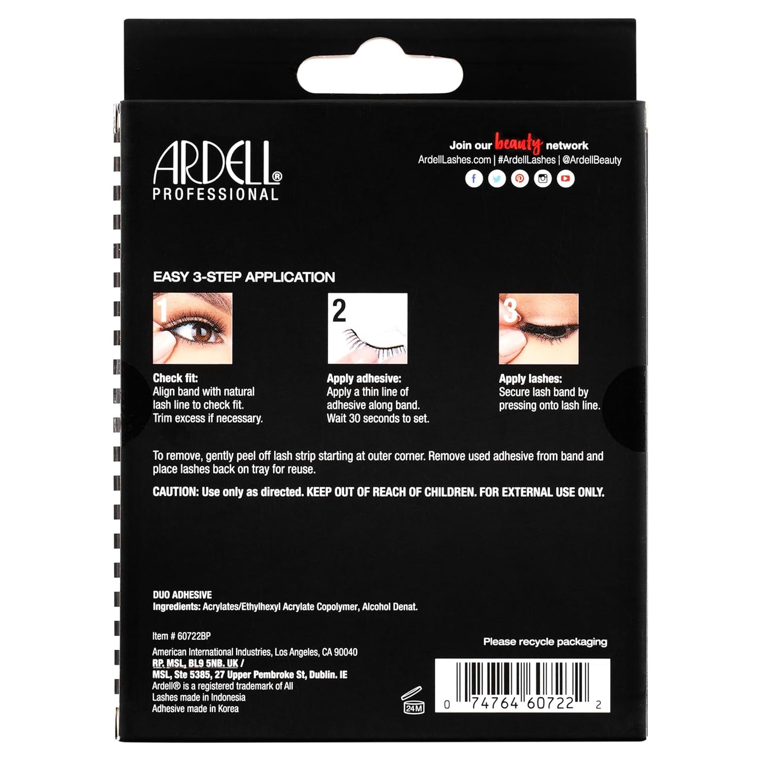 Demi Wispies - Black, the Original Feathered Lash with Invisiband, 6 Pairs, 1-Pack