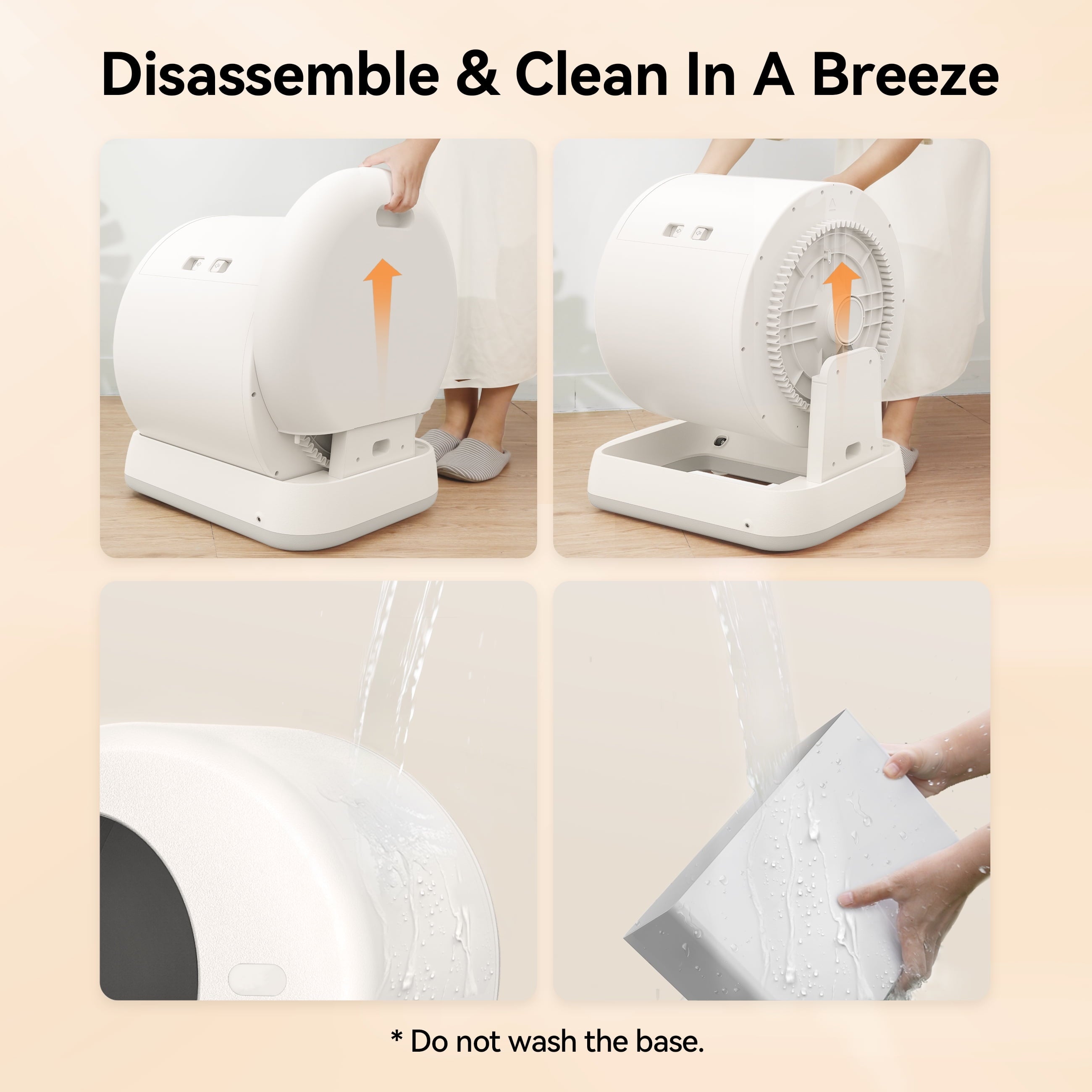 Self-Cleaning Cat Litter Box, Automatic Cat Litter Box with APP Control, Safety Sensors, Odor Isolation &amp; Health Monitoring