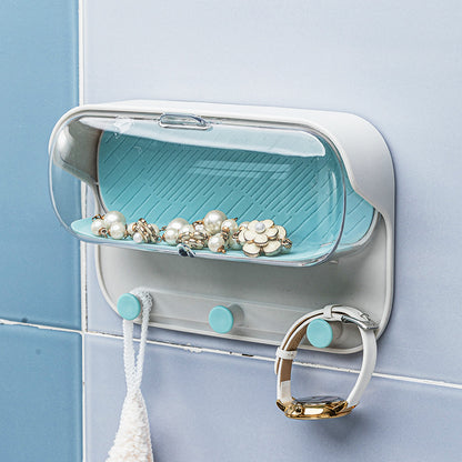 Bathroom Wall Holder Washroom Glasses Storage Box