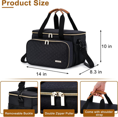 Dog Grooming Vacuum Bag, Pet Grooming Kit Bag Perfect for Dog Hair Vacuum &amp; Grooming Tool Kit Accessories- Black
