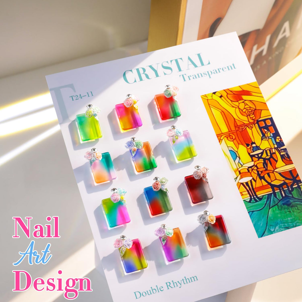 28Pcs 0.5Oz Gel Nail Polish Set Same Color Same Bottle Gel Polish Kit Nail Art Manicure Salon DIY at Home for Women (Neon Jelly Sheer Collection-T24-11)