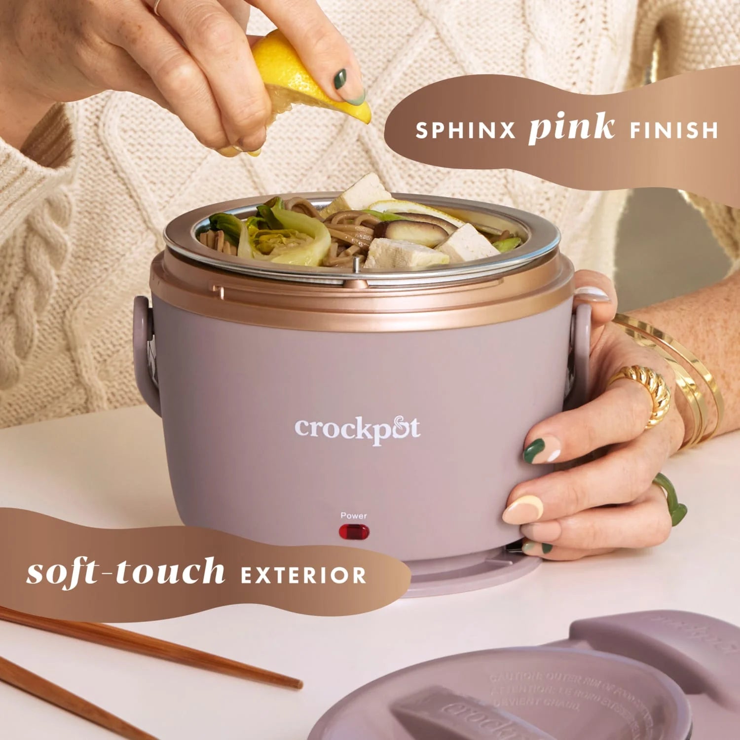 Lunch Crock Food Warmer 20 Oz, Sphinx Pink