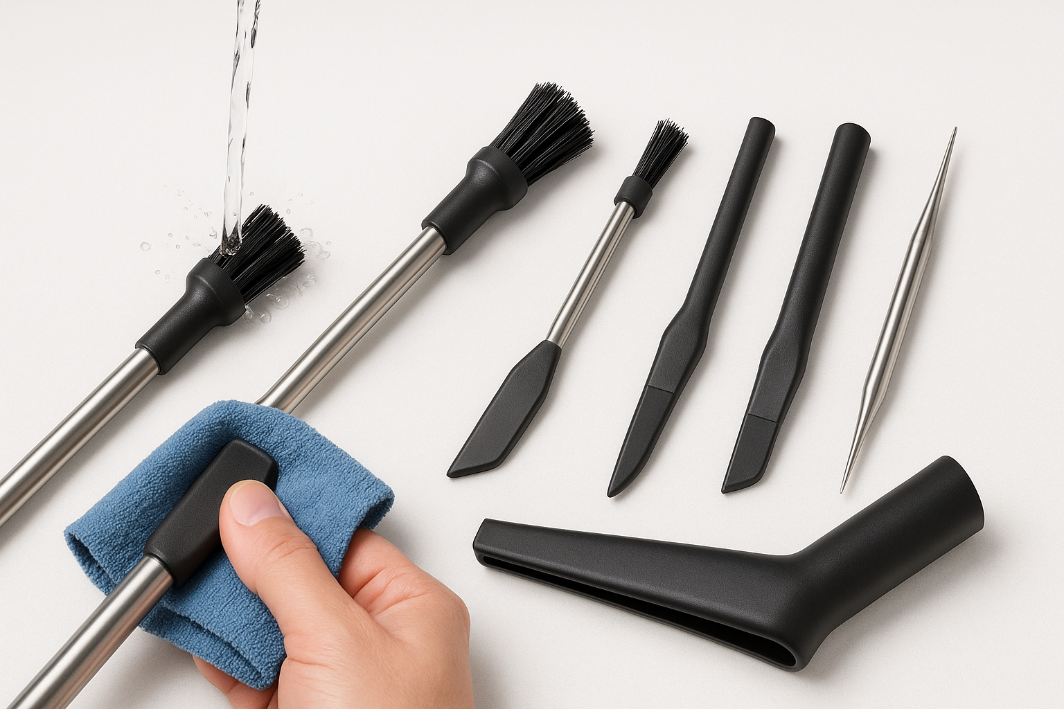 All components of the crack and crevice cleaning tool are made of high-quality materials, and they have very good durability and long-lasting performance. Note that you&