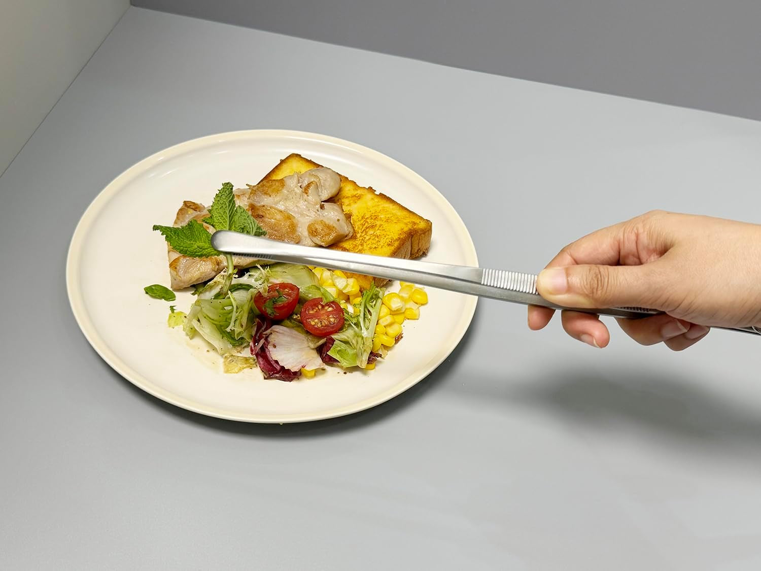 12-Inch Fine Tweezer Tongs Long Cooking Tweezer Stainless Steel Kitchen Tweezers
