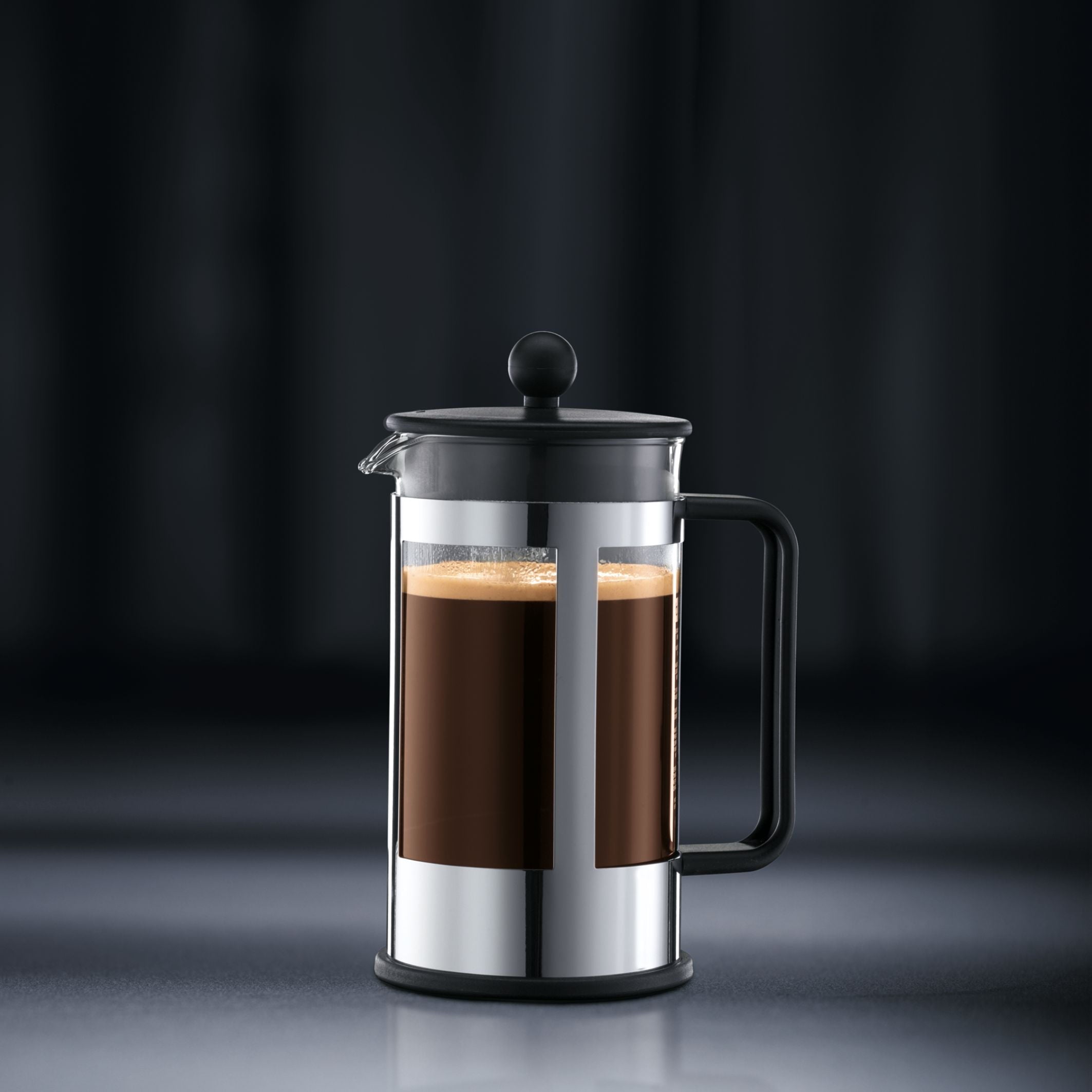 34 Oz Kenya French Press Coffeemaker, Stainless Steel