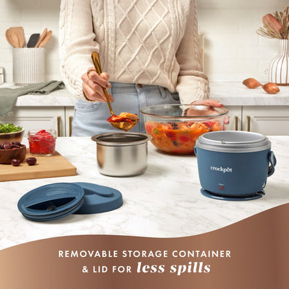 Lunch Crock Food Warmer 20 Oz, Faded Blue