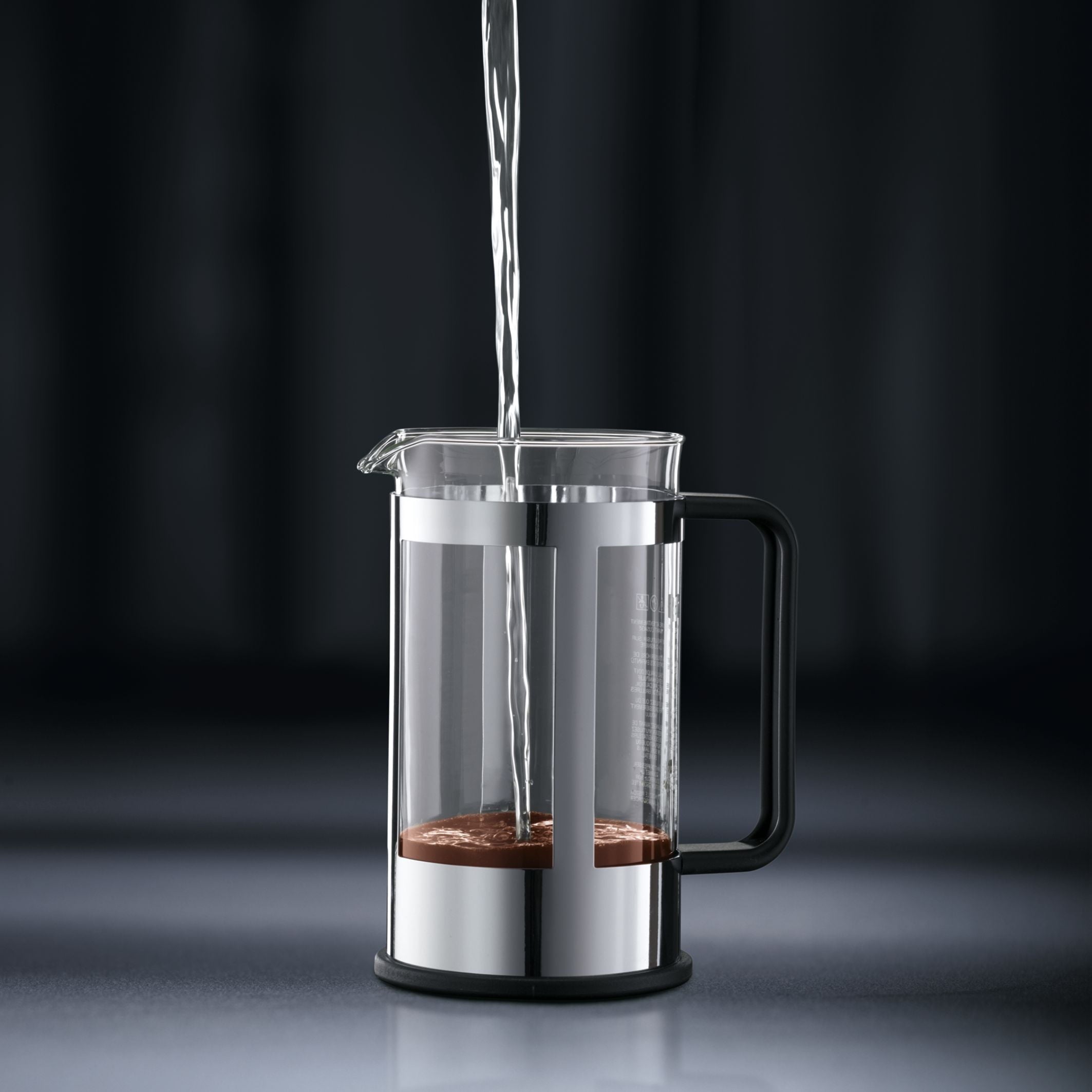 34 Oz Kenya French Press Coffeemaker, Stainless Steel