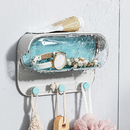 Bathroom Wall Holder Washroom Glasses Storage Box