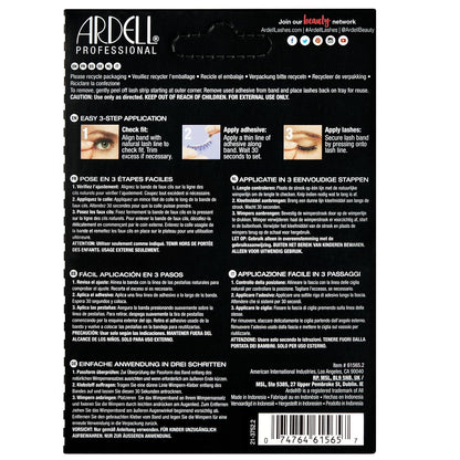 Demi Wispies - Black, the Original Feathered Lash with Invisiband, 6 Pairs, 1-Pack