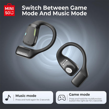 M98 Open Ear Headphone Earbuds Open Ear Bluetooth 5.4 Headphones with LED Display Screen OWS Earphones Wireless Earbuds with Earhooks Bluetooth Earbuds for Running,Driving,Working(No AI)