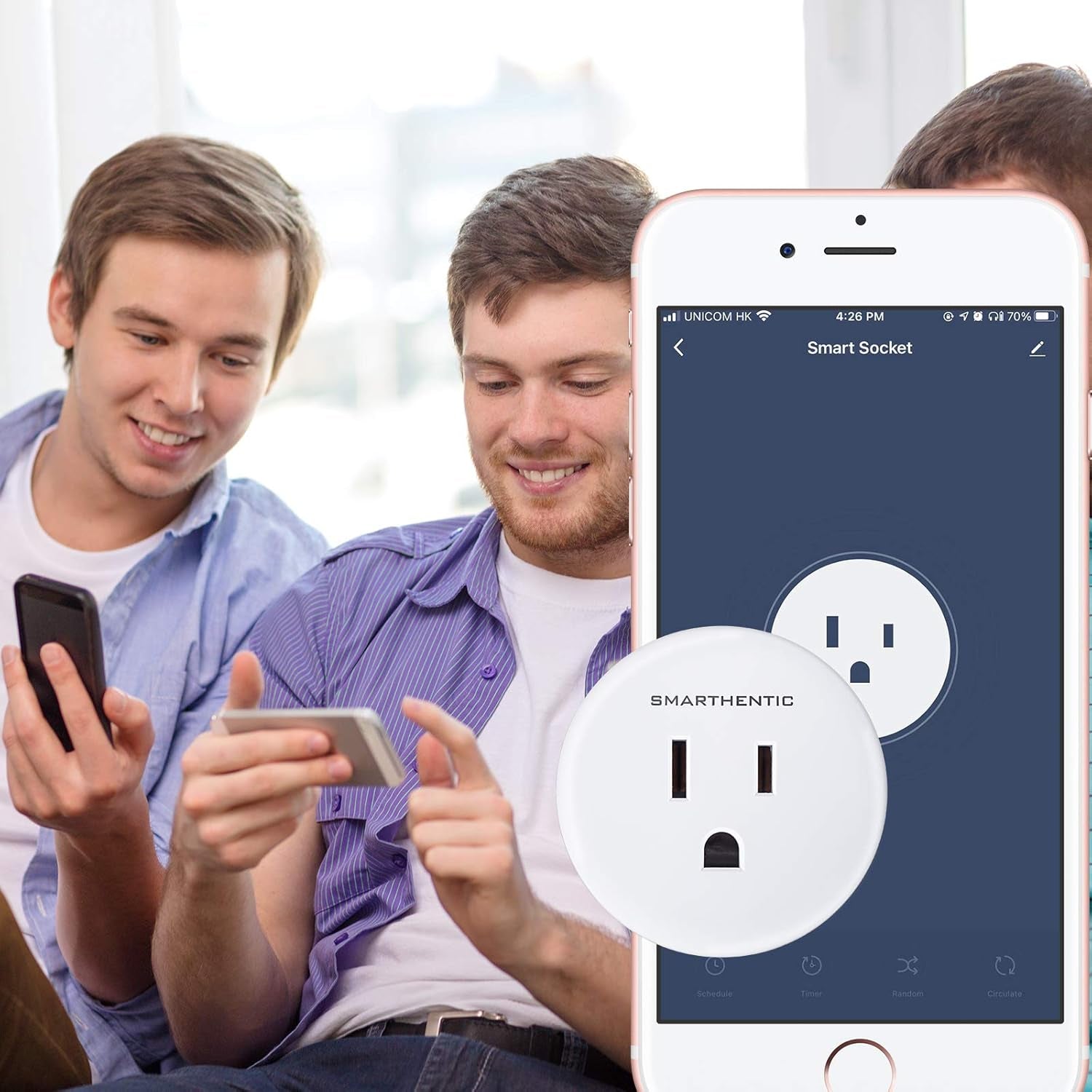 Smart Plug, Wifi Light Switch, Outlet Timer, Amazon Alexa Google Home Voice, APP and Remote Control, Smart Devices, Gadgets, Home Improvement Outlet Extender, 2.4Ghz Network, Pack of (1)